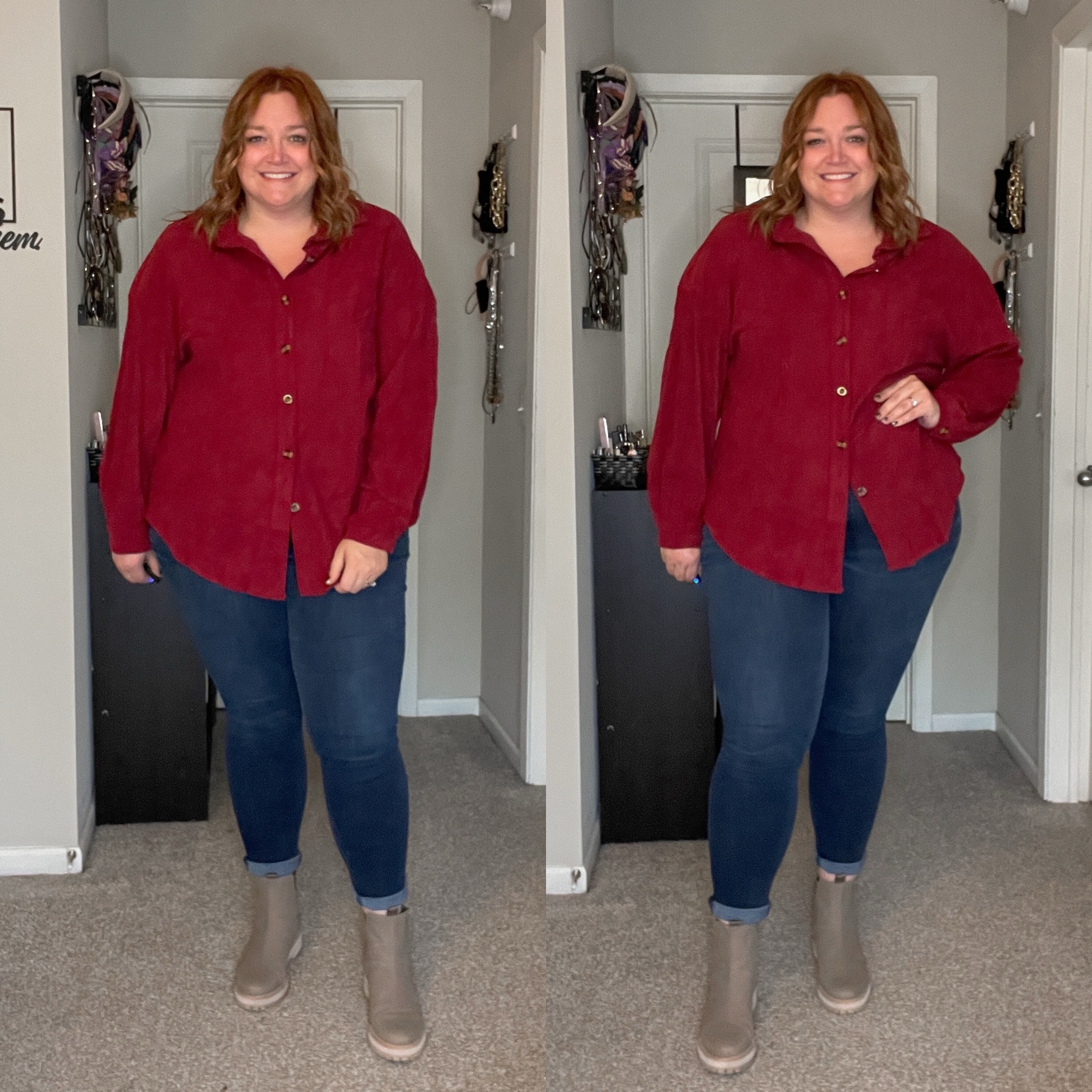 Corduroy and wine red? This is the shirt for fall. 

#LTKStyleTip #LTKPlusSize #LTKMidsize