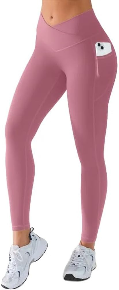 BRXL No Front Seam Leggings for Women Soft V Cross High Waisted Workout Athletic Gym Leggings Yog... | Amazon (US)