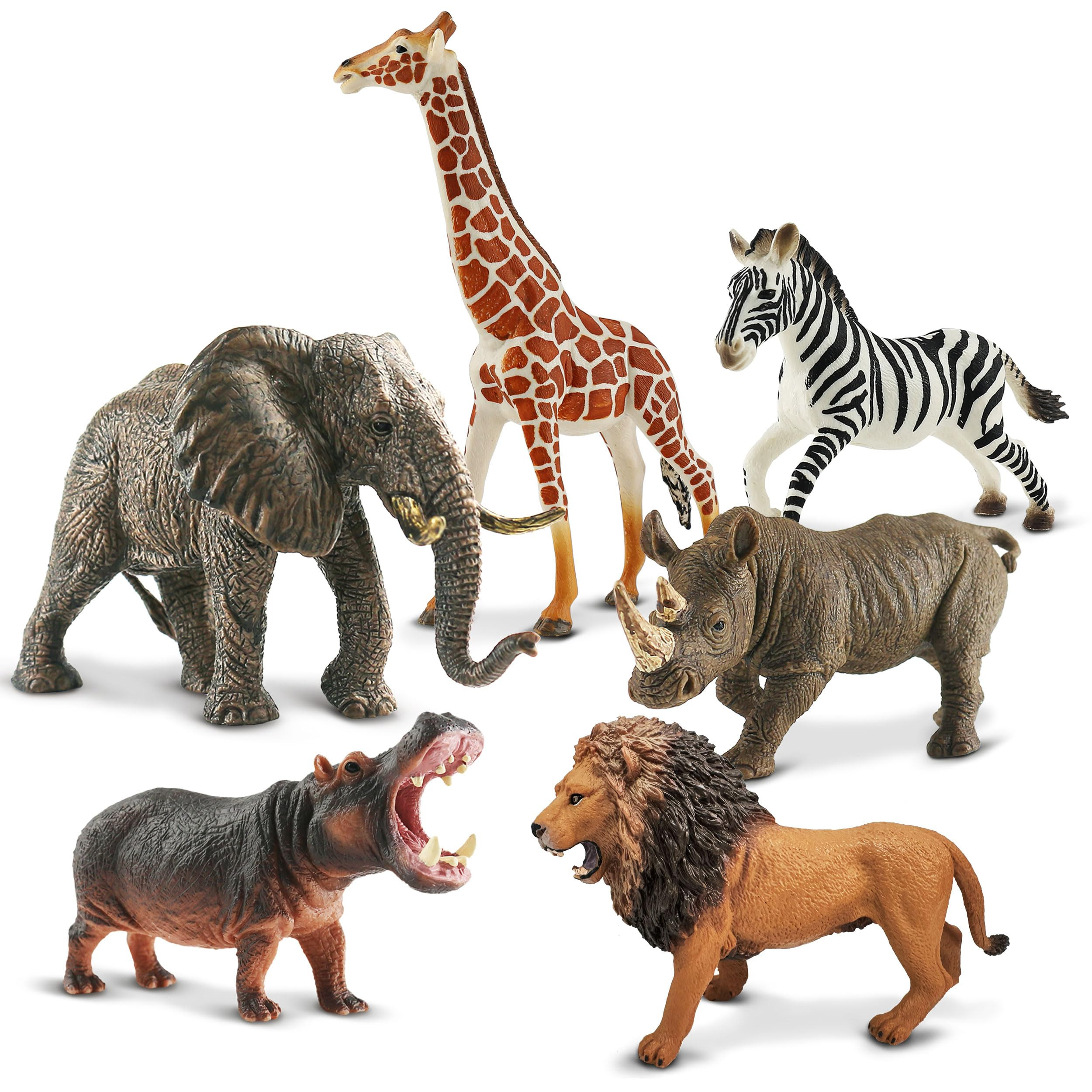 9 PCS Zoo Animal Toys for Kids 3-5 Realistic Plastic Wild Animal Figurine Toys Educational Learni... | Amazon (US)