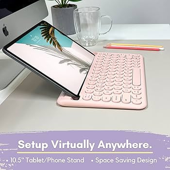 Macally Bluetooth Keyboard for Tablet | Wireless Keyboard for iPad | iPhone Keyboard (Multi-Devic... | Amazon (US)