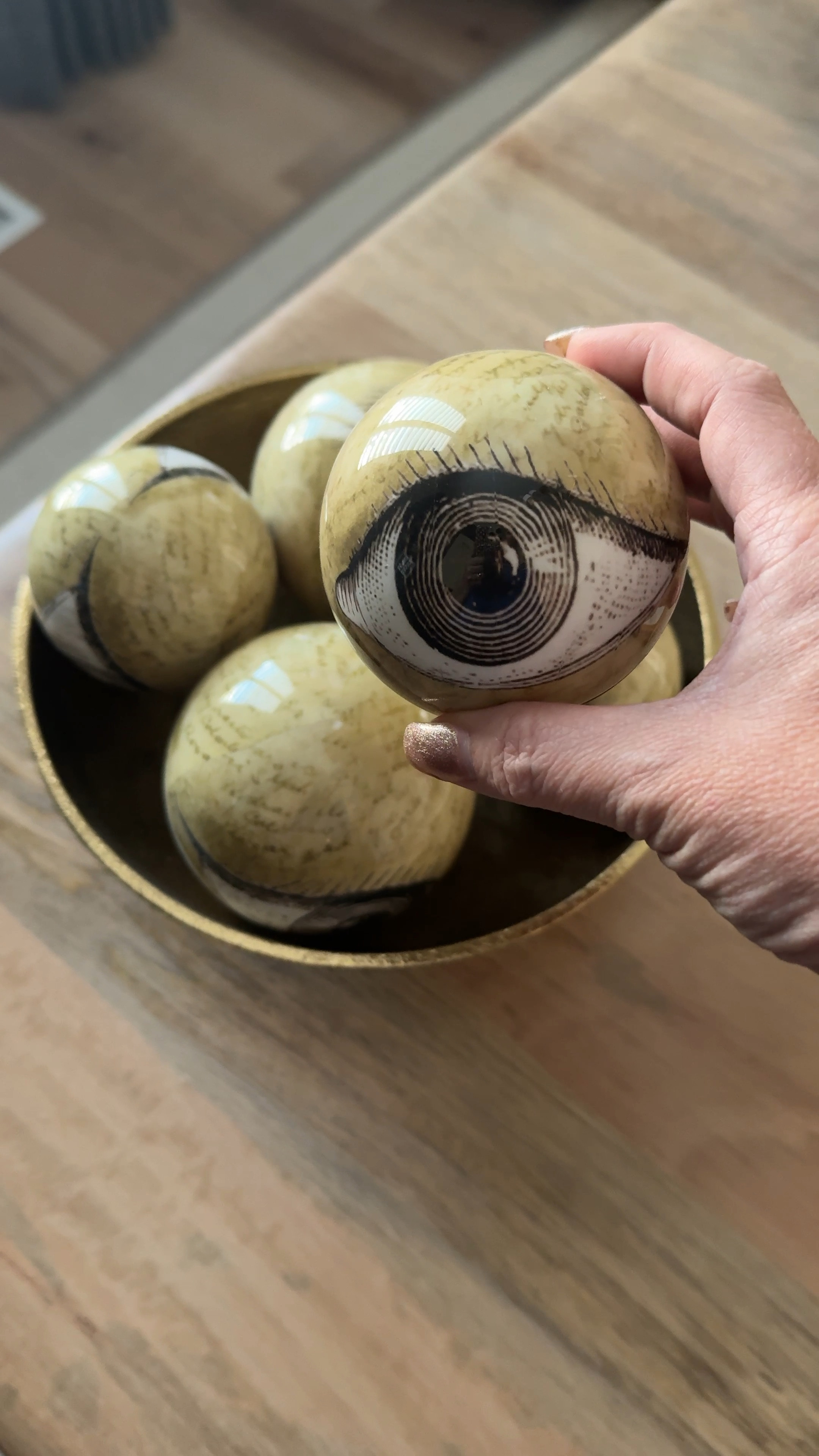 Halloween decor, eyeballs in a bowl. I’m going to use these on my entry table for the season! 

#LTKVideo #LTKHalloween #LTKHome