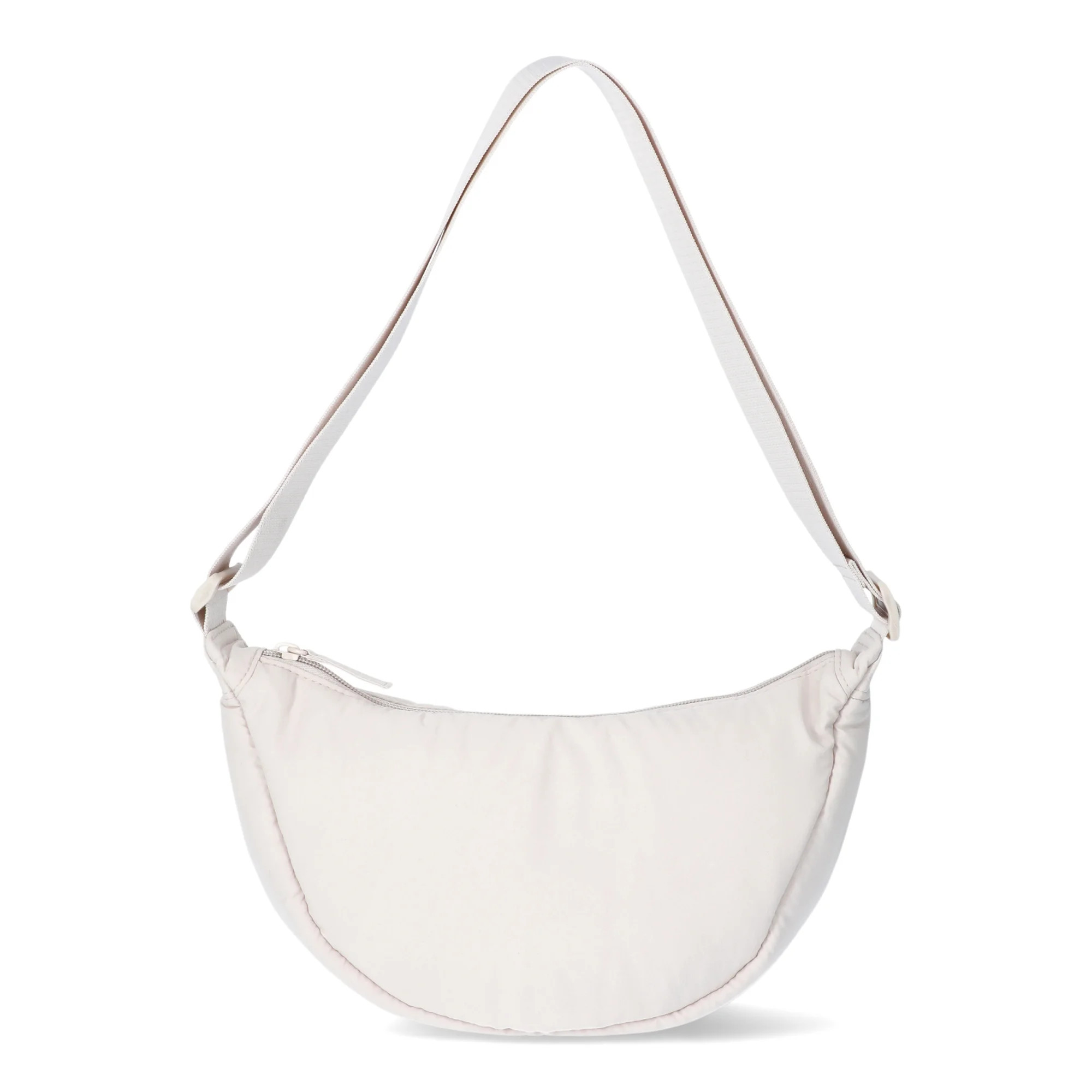 No Boundaries Crossbody Hobo Bag, Cream, Women's | Walmart (US)