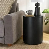Better Homes & Gardens Miller Drum End Table, Black | Walmart (US)