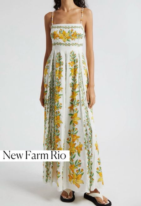 Farm Rio dress
Dress

Spring Dress 
Summer outfit 
Summer dress 
Vacation outfit
Date night outfit
Spring outfit
#Itkseasonal
#Itkover40
#Itku