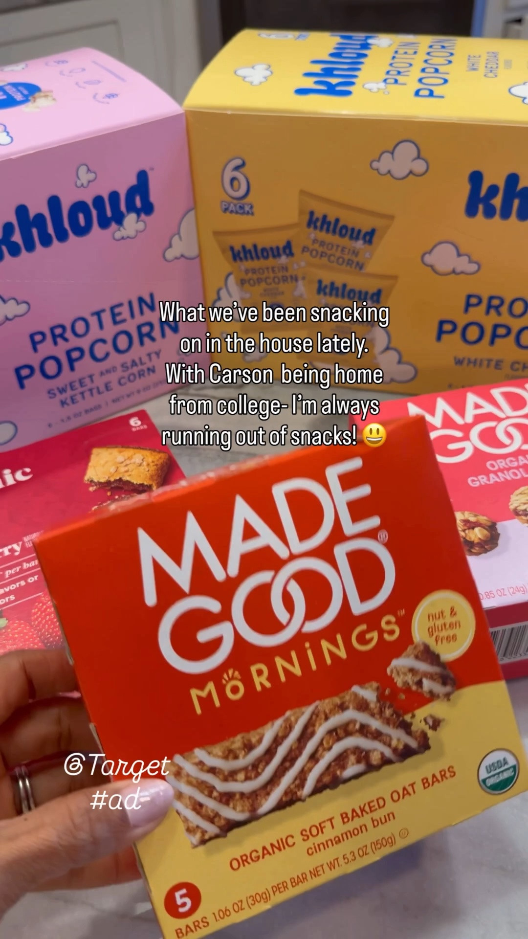 Snacks we’ve been loving lately. 
@Target 
#ad