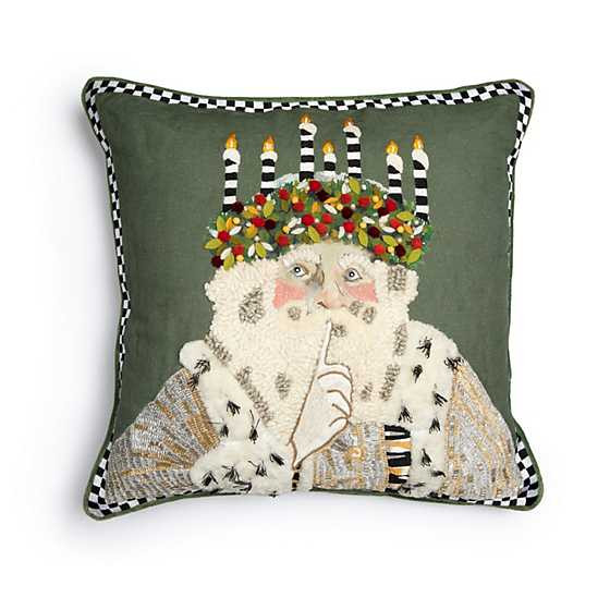 Farmhouse Santa Lucia Throw Pillow | MacKenzie-Childs