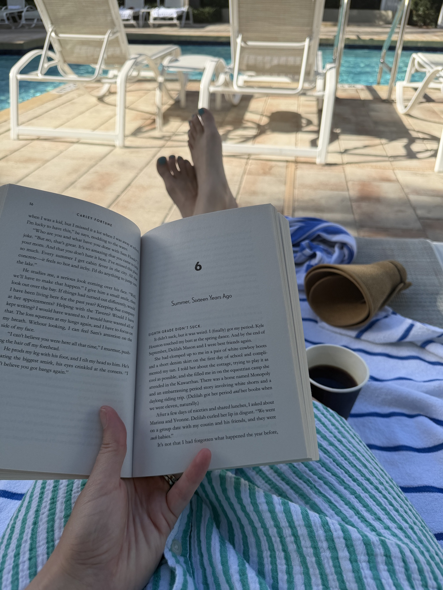 Hoping for many pool days ahead!  
#poolday #books #whatimreading

#LTKmomlife #LTKOver40 #LTKdayinmylife