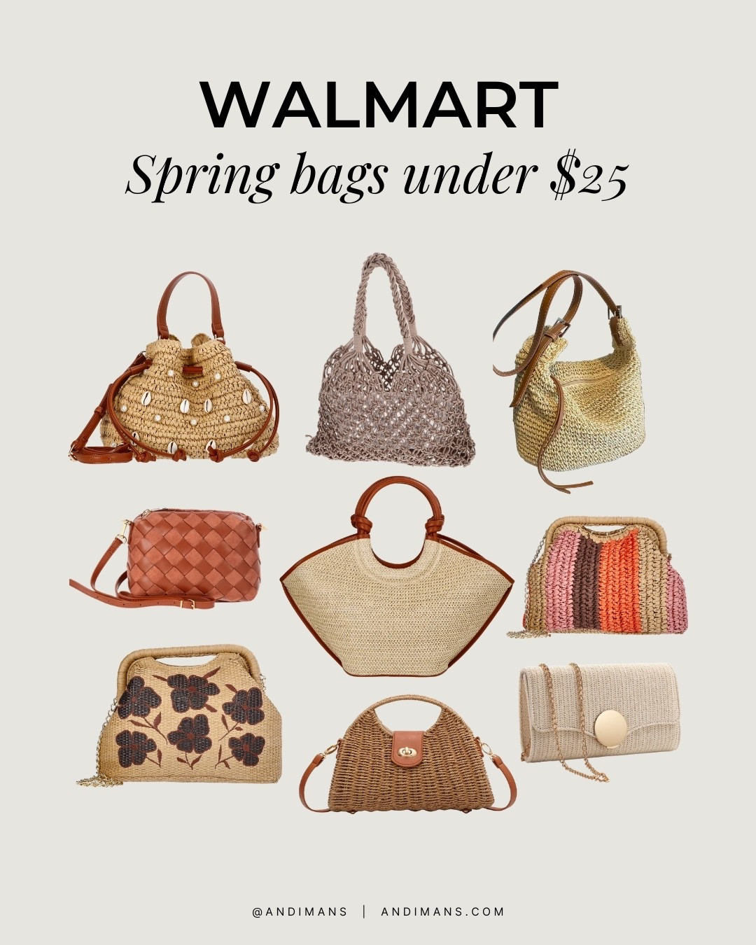 Walmart is giving anthro vibes and I’m loving these Spring bags under $25!

#LTKgrwm #LTKOver40 #LTKootd