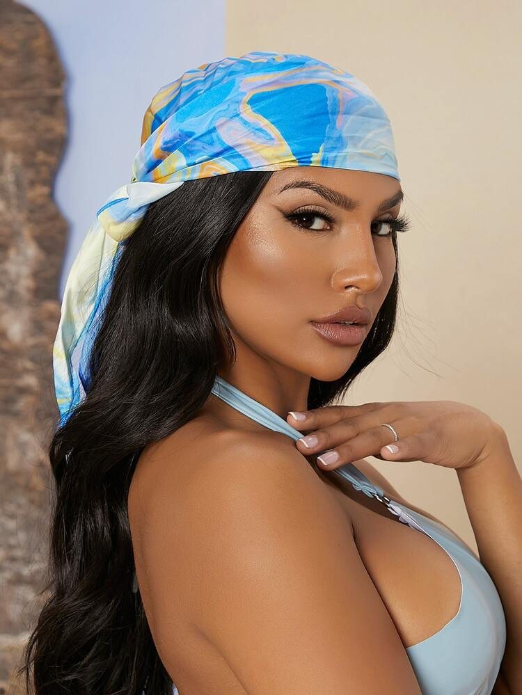 Graphic Print Skinny Scarf | SHEIN