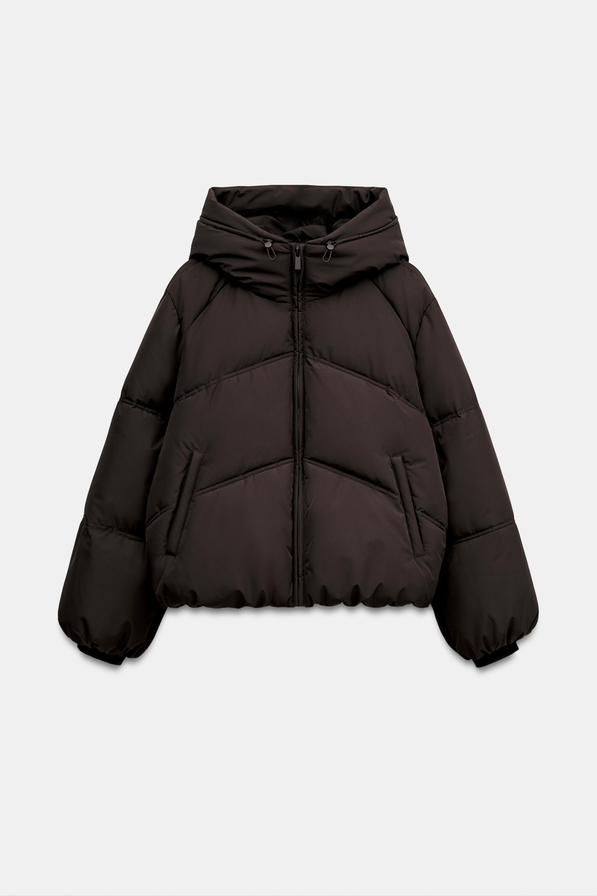 QUILTED WATER-REPELLENT WINDPROOF HOODIE ANORAK | Zara UK