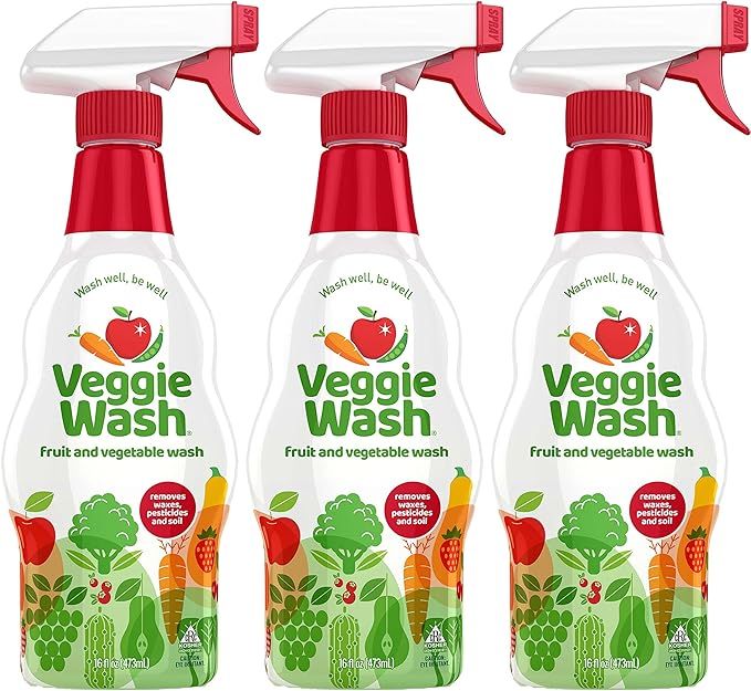 Veggie Wash Fruit and Vegetable Wash, Produce Wash and Cleaner, 16-Fluid Ounce, Pack of 3 | Amazon (US)