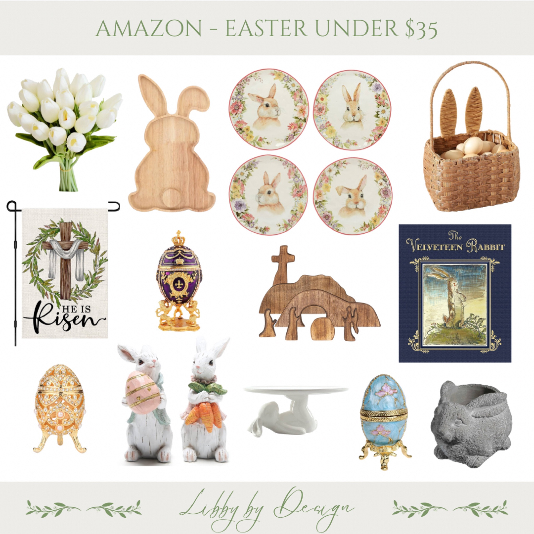Easter is just around the corner and whether your decorating gifting or getting ready for an egg hunt there are plenty of affordable treasures to find Amazon. Here are some perfect Easter items all under $35.

#LTKSeasonal #LTKFindsUnder50 #LTKHome