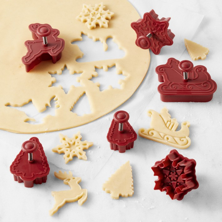 Williams Sonoma Holiday Twas Pie Punches, Set of 6 | Williams-Sonoma