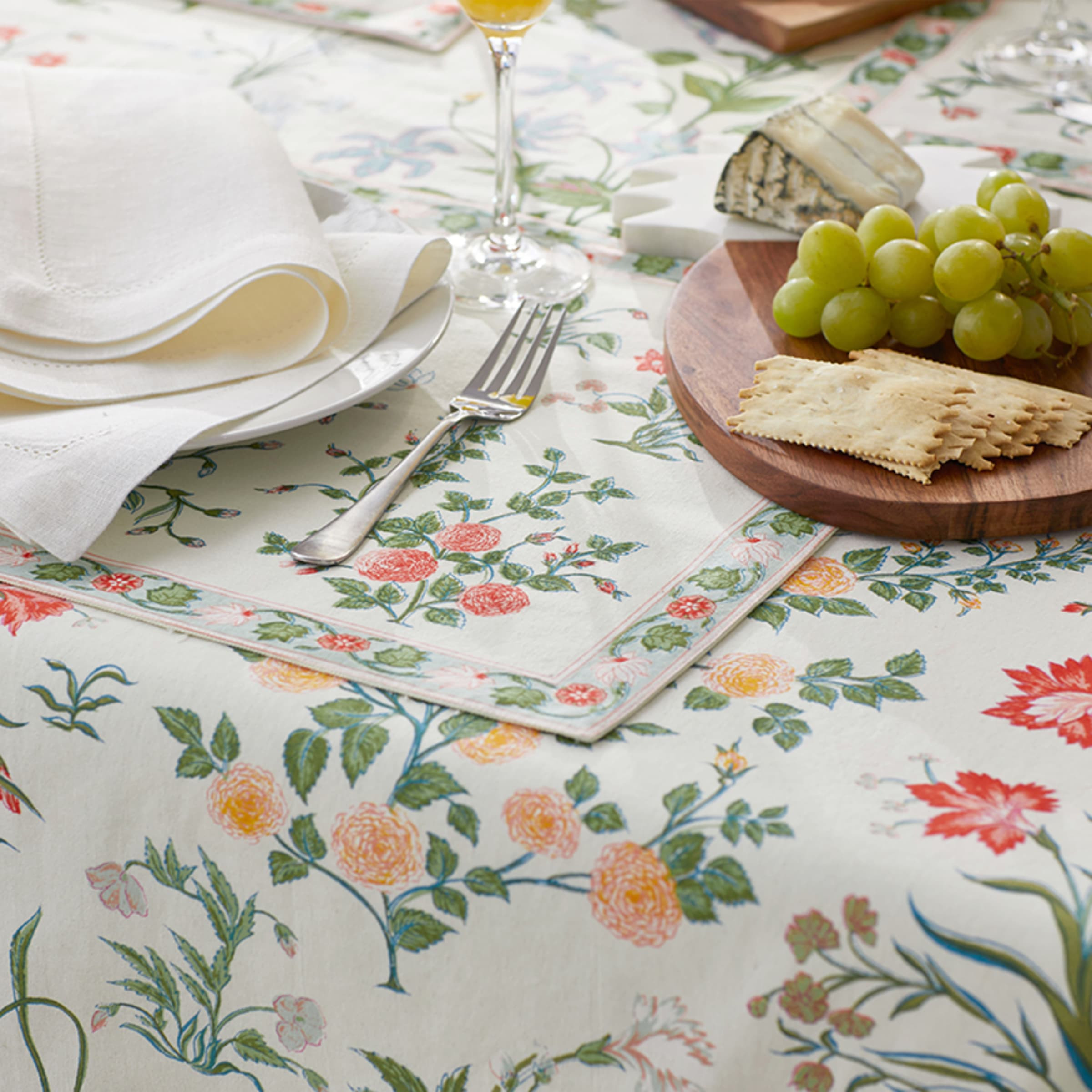 Summer Garden Cotton Tablecloth | The Company Store