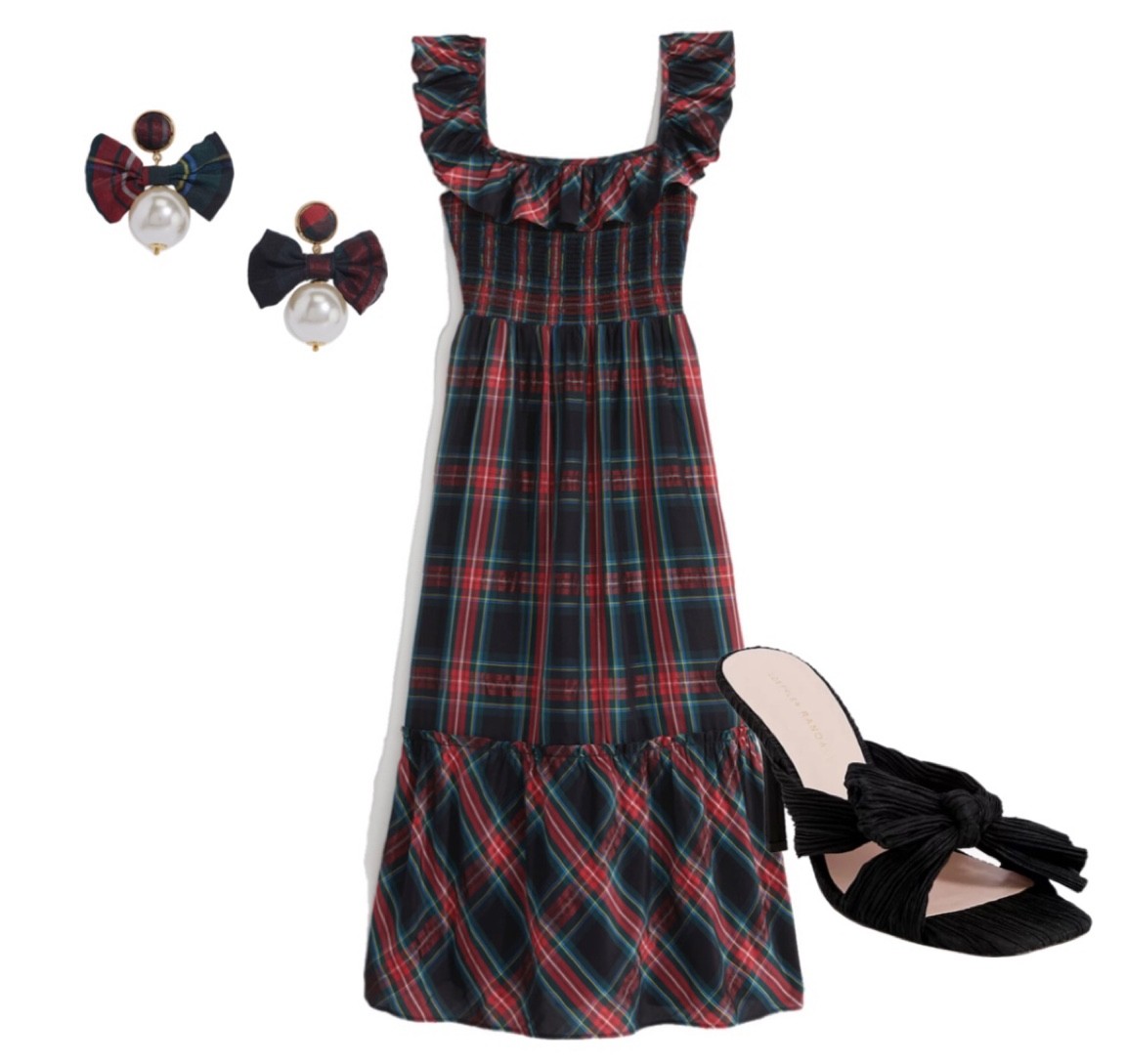 Tartan dresses, plaid dress, Loeffler Randall heels

#LTKsalealert #LTKSeasonal #LTKHoliday