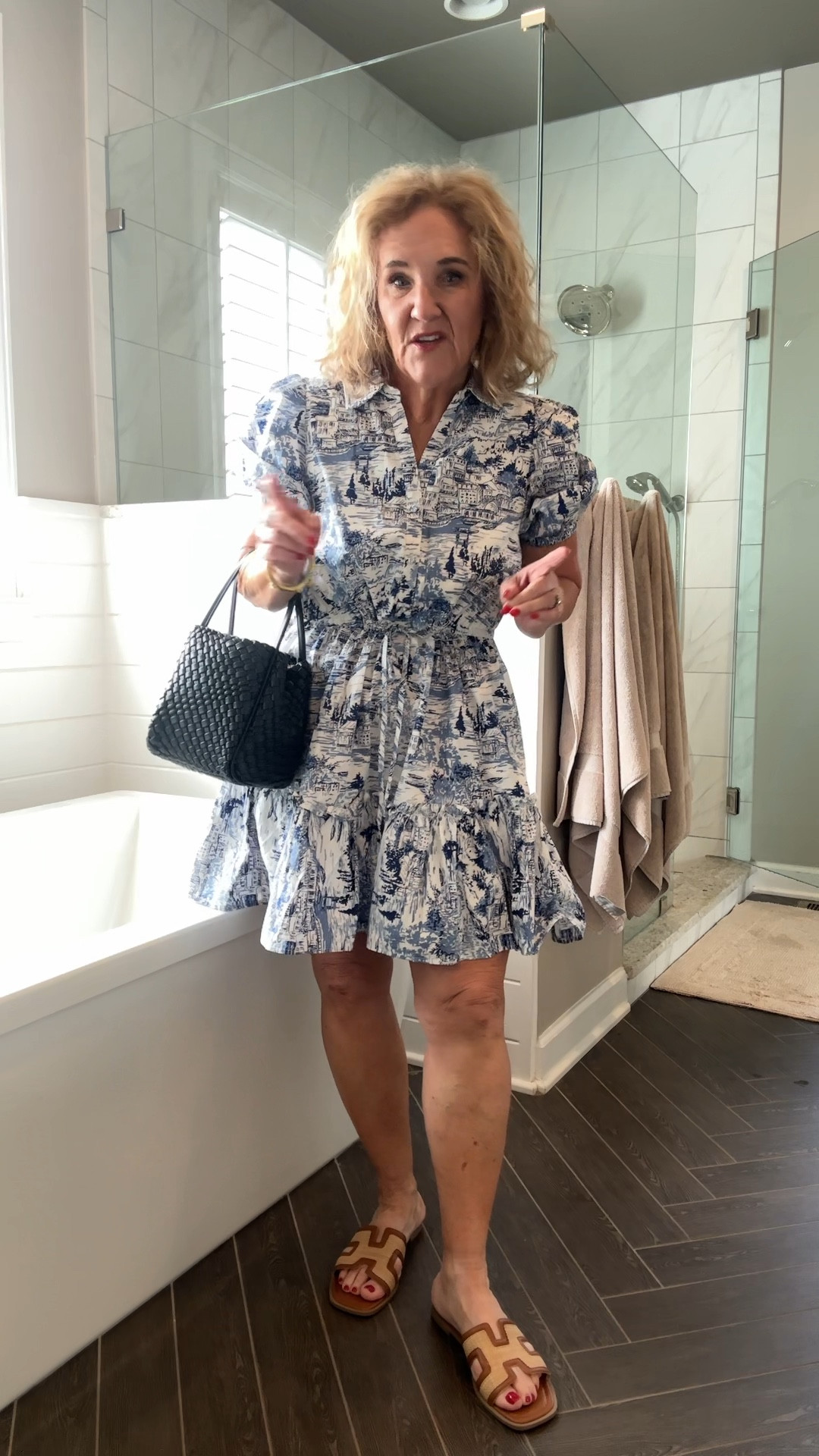 AVARA dress size medium use my code NANETTE15 for 15% off your order
Cooling short by thigh, society, size medium   They’re not compression. They’re very comfortable. They are a little bit smoothing, but they’re very comfortable.

Blue and white dress summer dress casual

#LTKFindsUnder100 #LTKSeasonal #LTKOver40