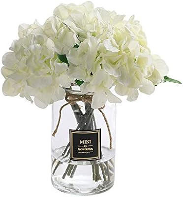 Veryhome Hydrangea Artificial Silk Fake Flower Bunch Bouquet Arrangements for Home Wedding Garden... | Amazon (US)