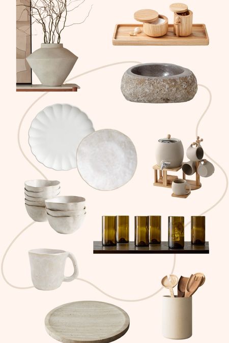 Neutral Japandi style kitchen accessories and kitchen home decor finds to elevate your home 

#homedecor #style #kitchen #interior #japandi 

#LTKhome #LTKSeasonal