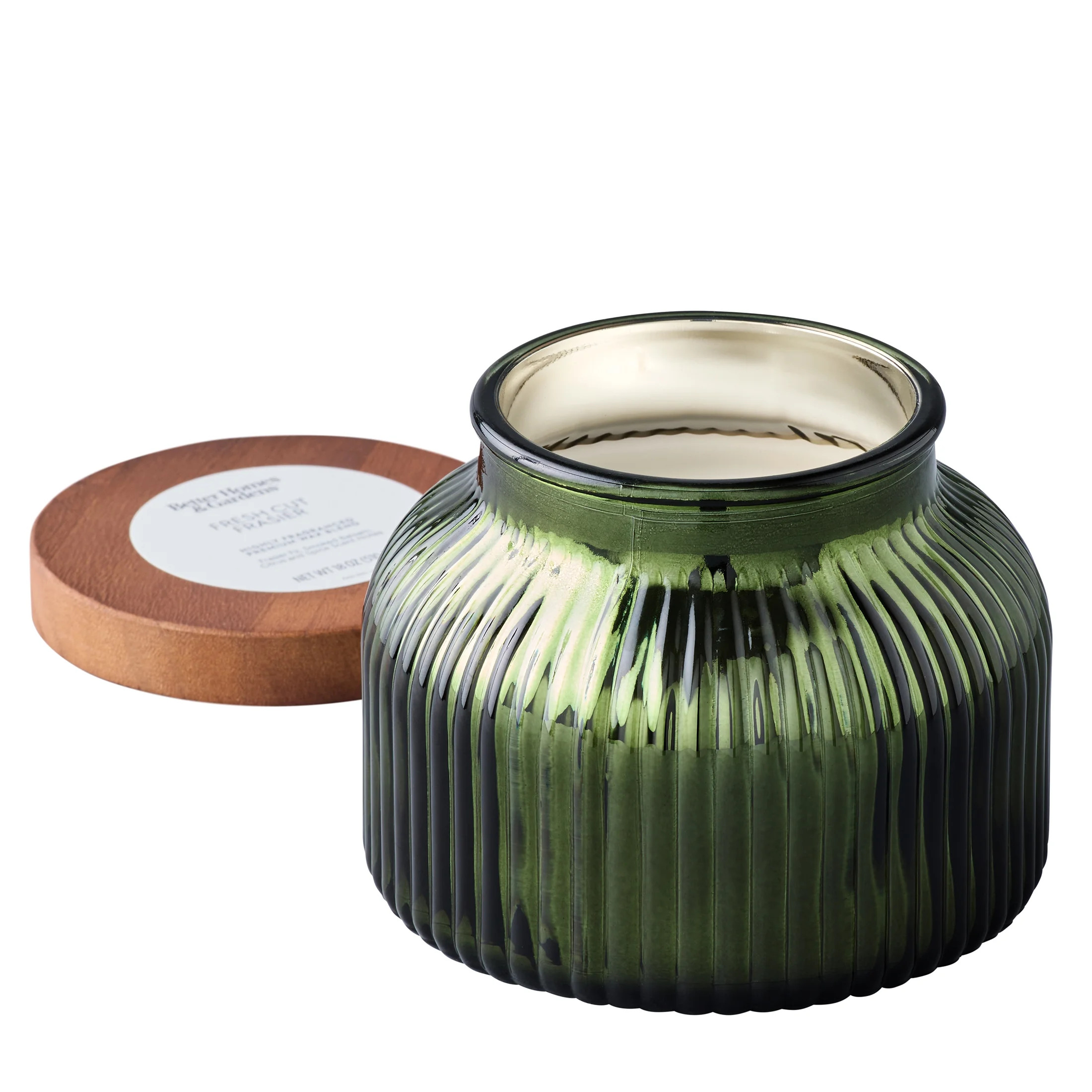 Better Homes & Gardens Fresh Cut Frasier Scented Cotton 2-Wicks Ribbed Mecury Glass Jar Candle wi... | Walmart (US)