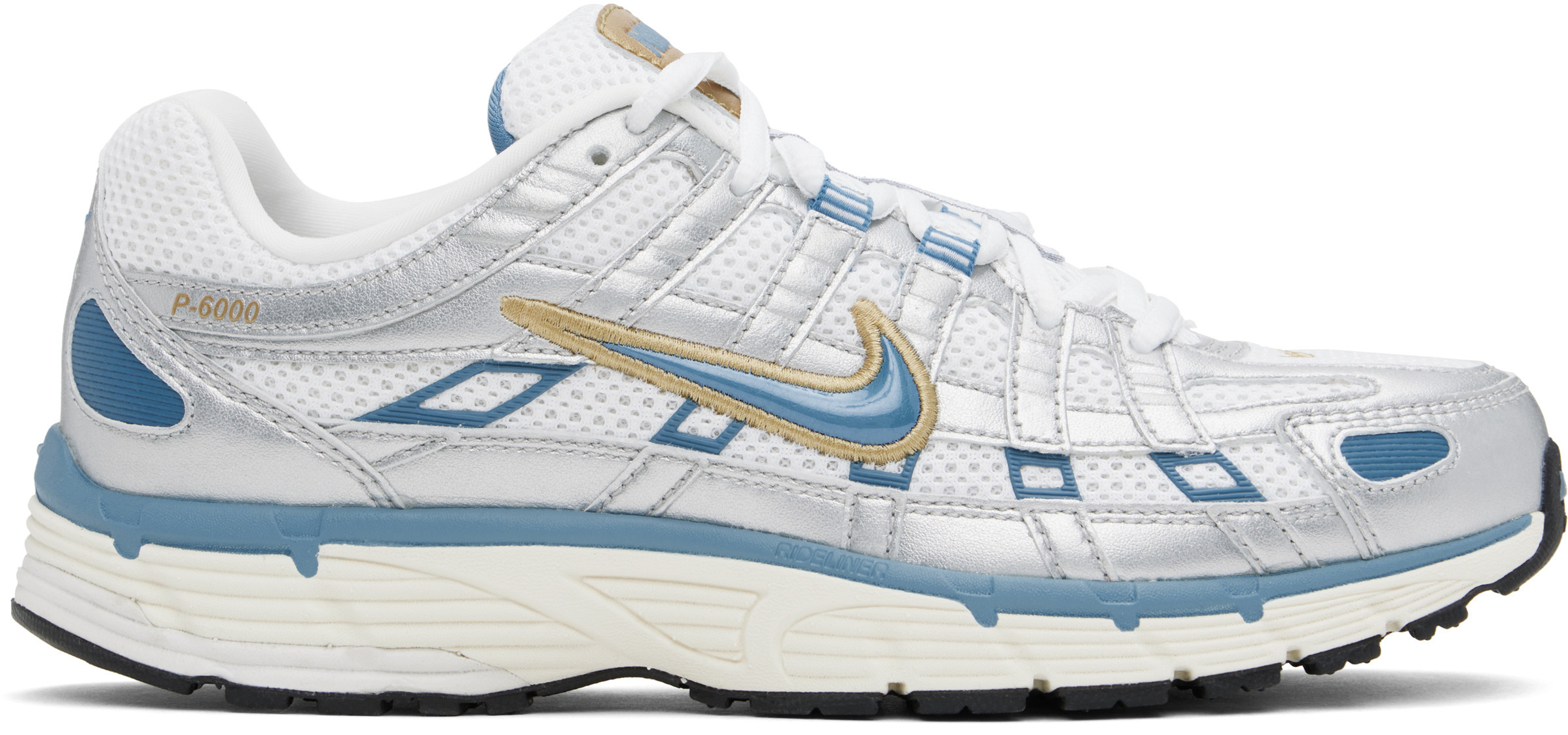 Nike White & Blue P-6000 Sneakers | SSENSE