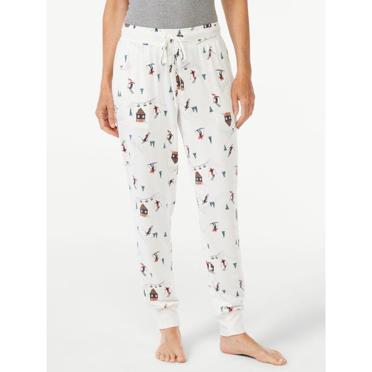 Joyspun Women's Pajama Sleep Jogger Pant, Sizes up to 3X - Walmart.com | Walmart (US)