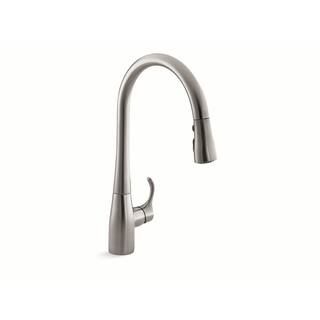 Simplice Single-Handle Pull-Down Sprayer Kitchen Faucet with DockNetik and Sweep Spray in Vibrant... | The Home Depot
