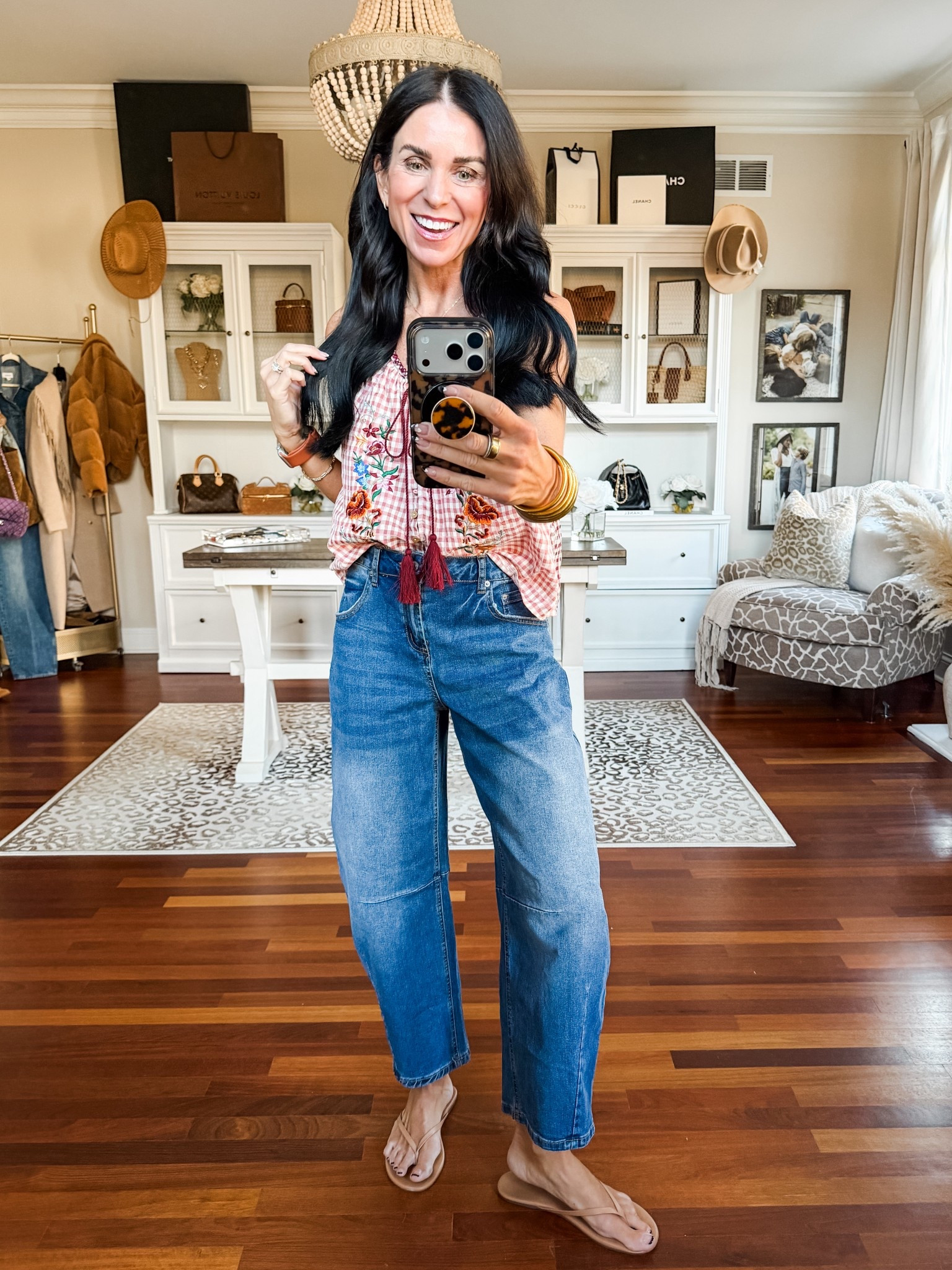 This gingham top is giving all the spell and free people vibes 

#LTKmomlife #LTKootd #LTKSaleAlert