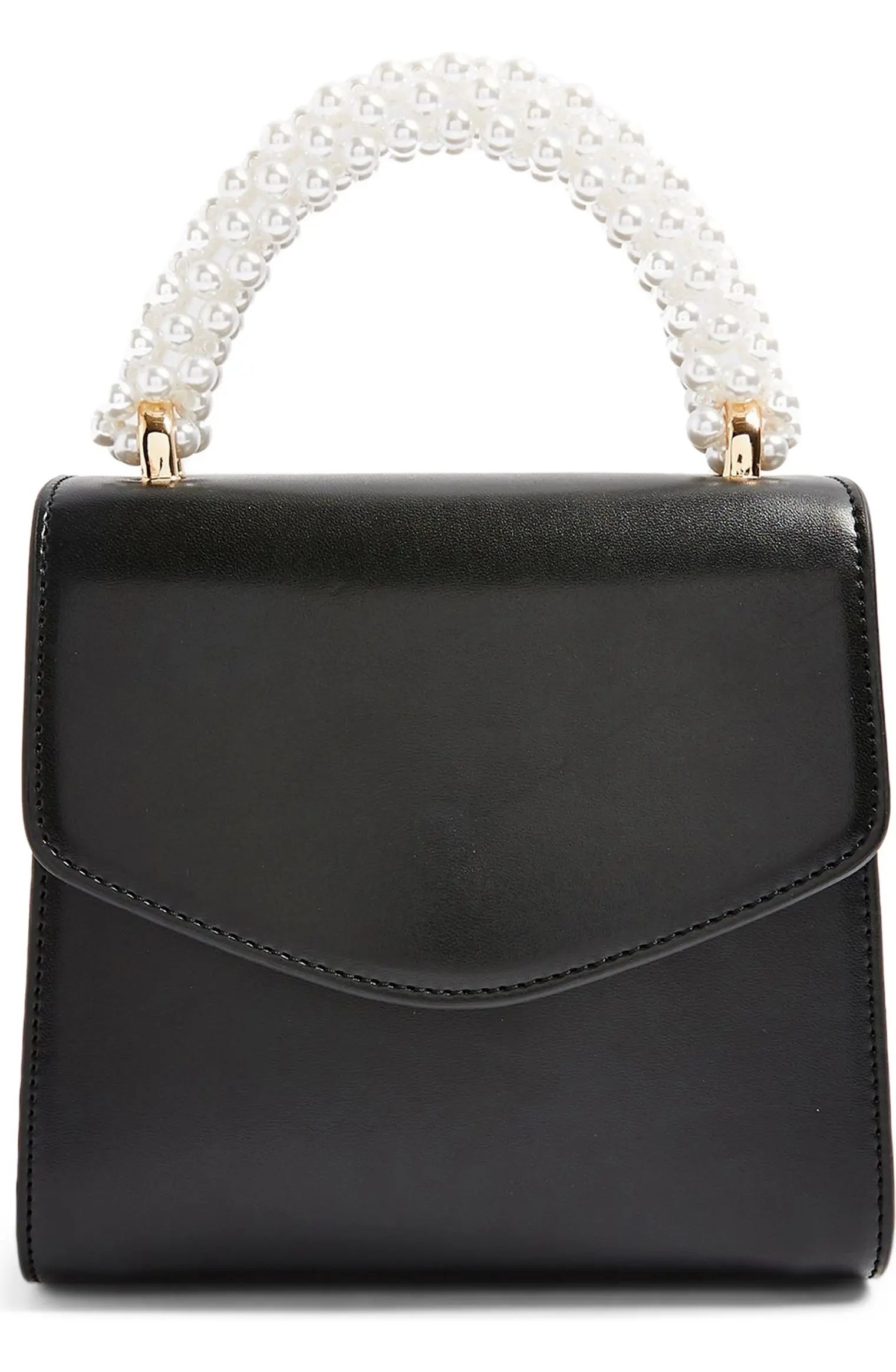 Aurora Imitation Pearl Faux Leather Handbag | Nordstrom