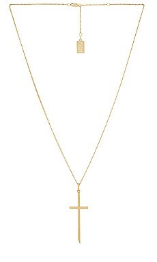 MIRANDA FRYE Cross Charm and Carina Chain Necklace in Gold from Revolve.com | Revolve Clothing (Global)