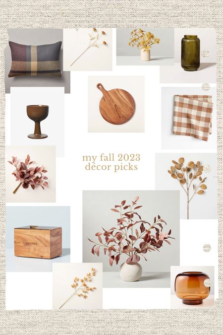 My fall 2023 décor picks, including foliage, glassware, textiles, and more 🧡🍁🎃🍂☺️