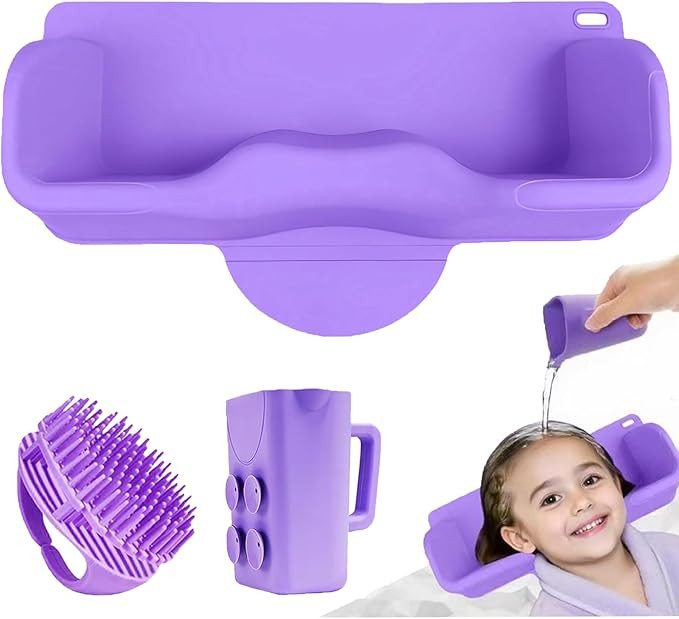 Portable Hair Washing Station Set,Silicone Hair Washing Station for Kids,Children&Teens,Shampoo B... | Amazon (US)