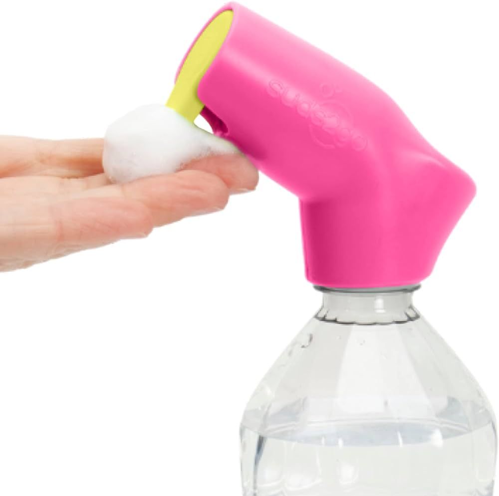 Suds2Go Refillable Caps, 2 Pack - Universal Fit Turns Most Disposable Water Bottles Into A Hand W... | Amazon (US)