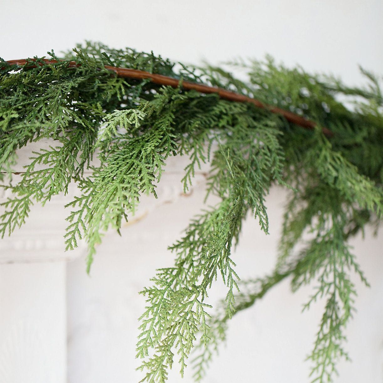 6' Faux Realistic Cedar Garland | Walmart (US)