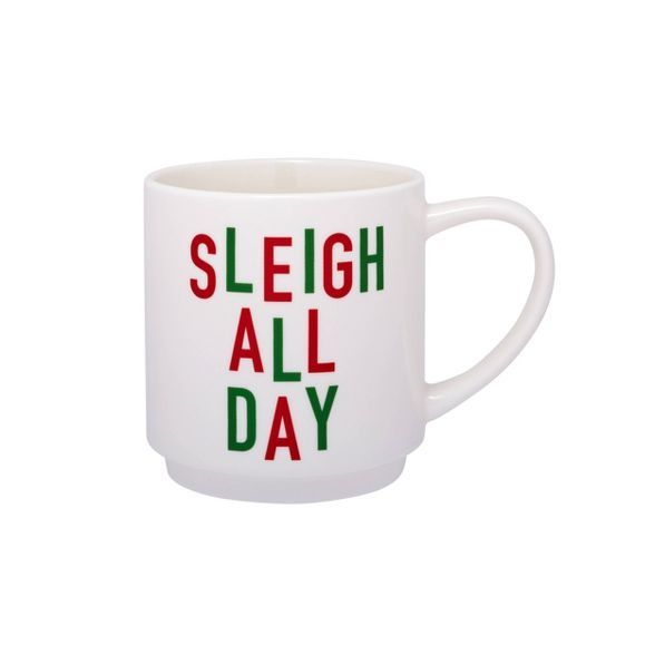 16oz Stoneware Sleigh All Day Mug - Parker Lane | Target