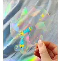 Telescope Rainbow Window Suncatcher | Removable Vinyl Prism Magic Sticker | Etsy (US)
