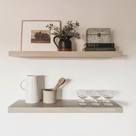 I’ve been wanting pine floating shelves for the kitchen but didn’t want to spend $200 a pop… then I found these! I gave ‘em a little whitewash and LOVE them! 


floating shelf, wall decor, shelf decor, kitchen decor, kitchen design, minimalist

#LTKstyletip #LTKhome #LTKunder50