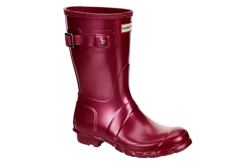 BURGUNDY HUNTER BOOTS LLC Womens Original Short Nebula Rain Boot | Rack Room Shoes