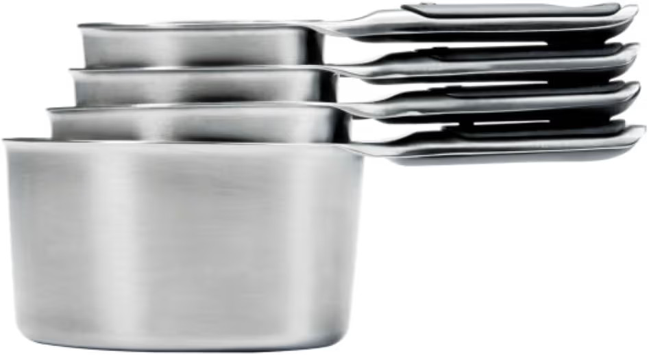 OXO Good Grips 4 Piece Stainless Steel Measuring Cups with Magnetic Snaps | Amazon (US)
