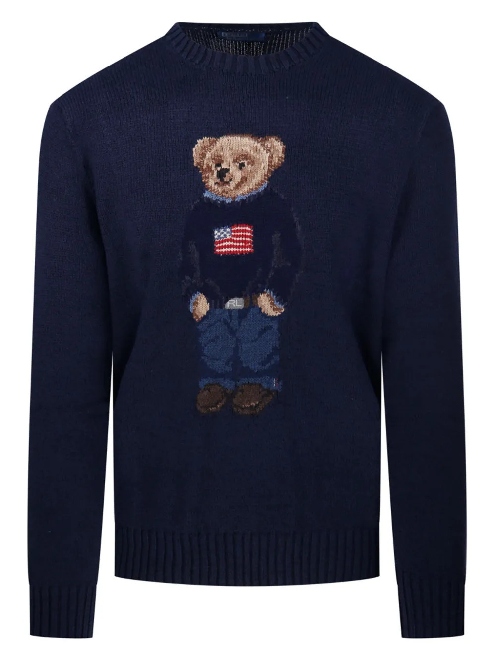 Ralph Lauren Collection bear-motif sweater - Blue | Farfetch Global
