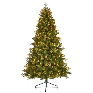 NOMA Pre-Lit Kensington Christmas Tree with Tree Stand, 450 Incandescent Lights, Green, 7-ft | Canadian Tire