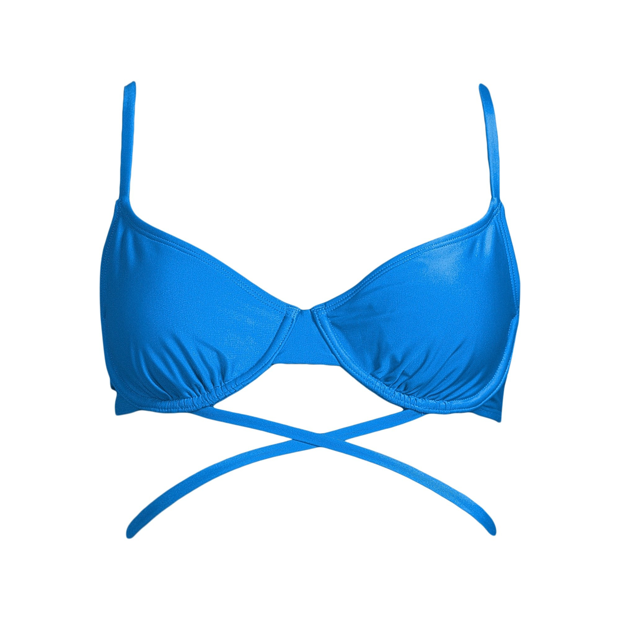 No Boundaries Juniors’ Underwire Wrap Bikini Swim Top, Sizes XS-XXL | Walmart (US)