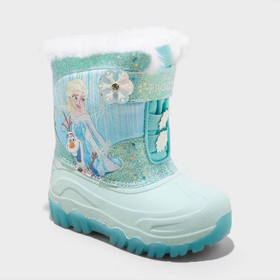Toddler Frozen Waterproof Winter Boots - Blue | Target