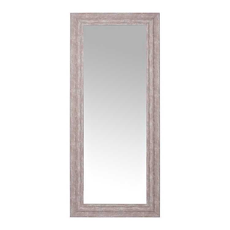 Light Washed Wood Mirror, 33x79 in. | Kirkland's Home