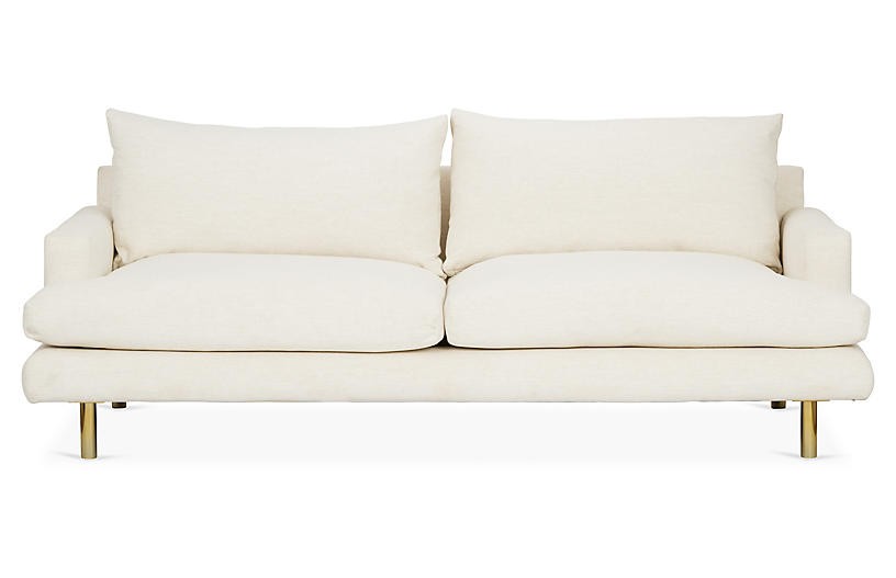 Somerset Sofa, Ivory Crypton | One Kings Lane