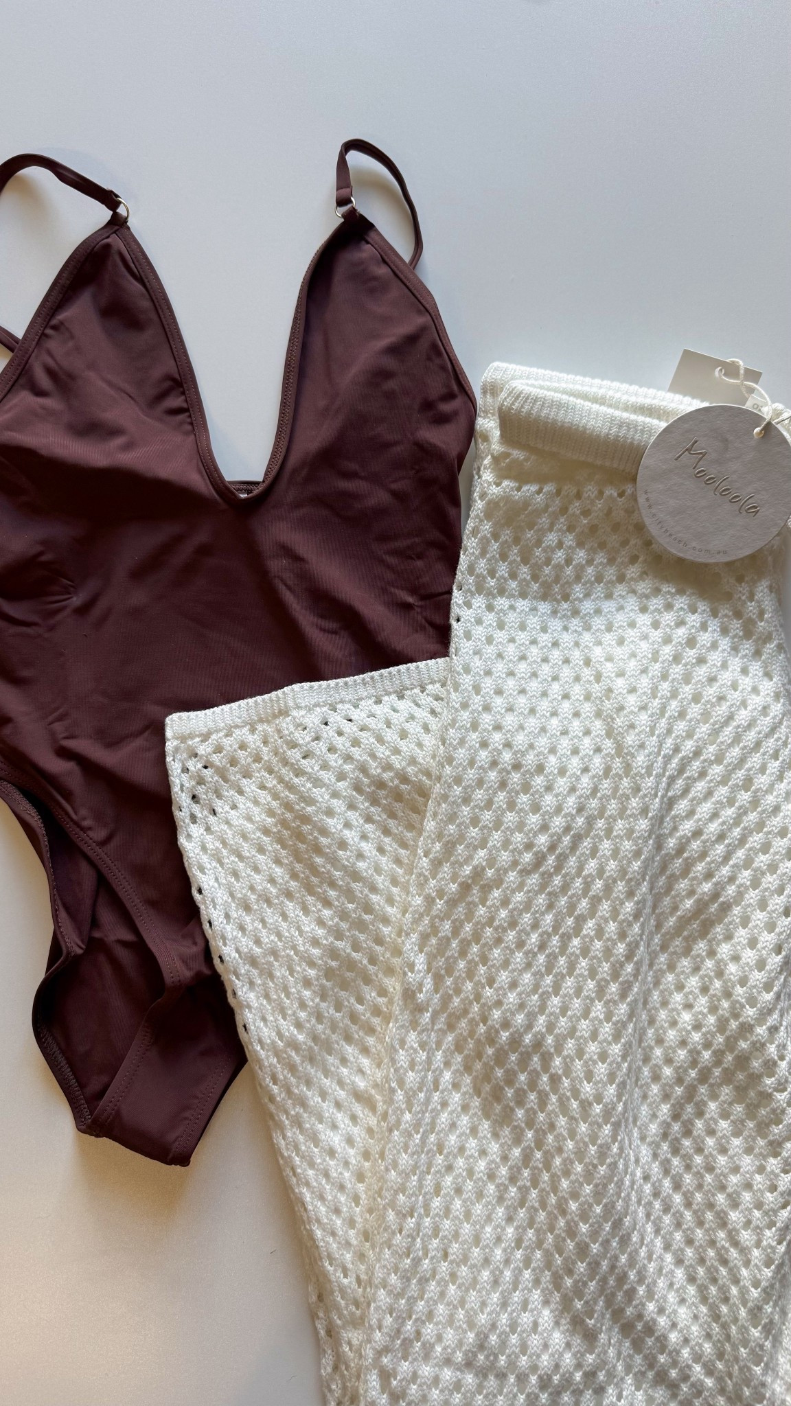 brown one piece swimsuit and crochet lounge pants from city beach australia 

#LTKStyleTip #LTKFindsUnder50 #LTKSeasonal