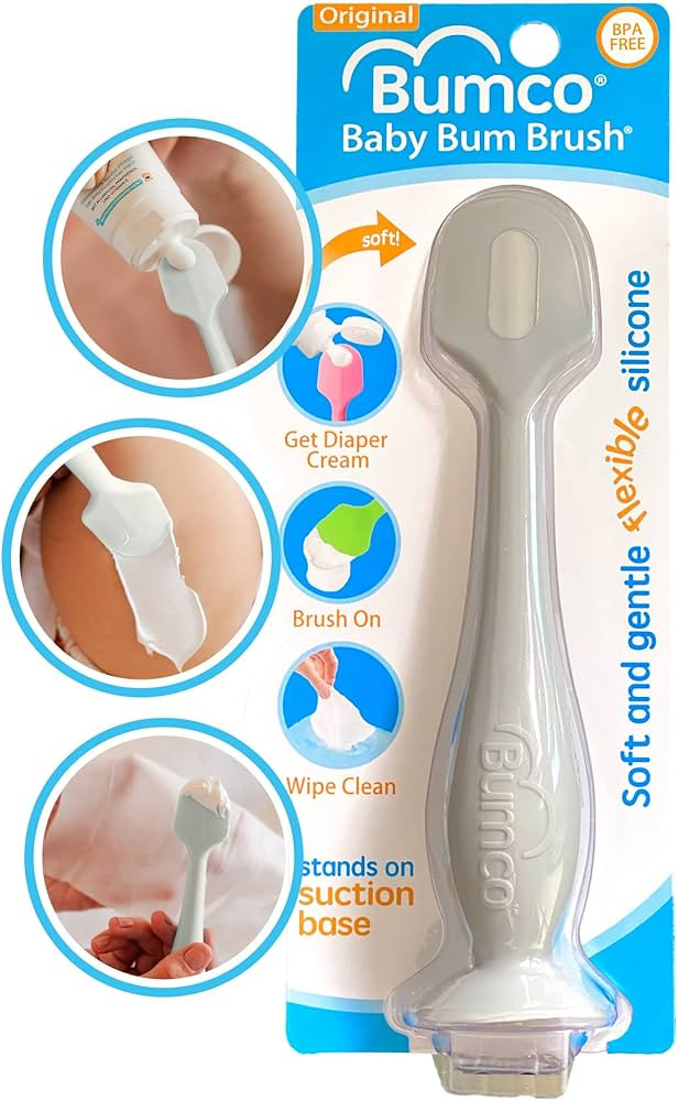 Bumco Diaper Cream Spatula - BPA-Free Diaper Bag Essentials, Soft Butt Spatula Baby, Mom-Invented... | Amazon (US)