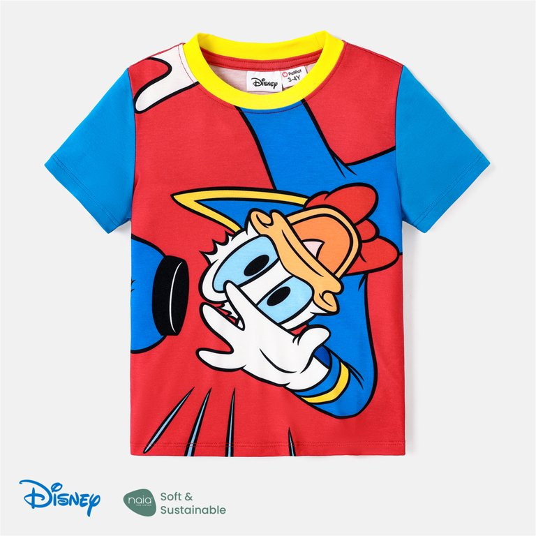 Disney Mickey Mouse and Friends Toddler Girl Boy Character Print Short Sleeve T-Shirt | Walmart (US)