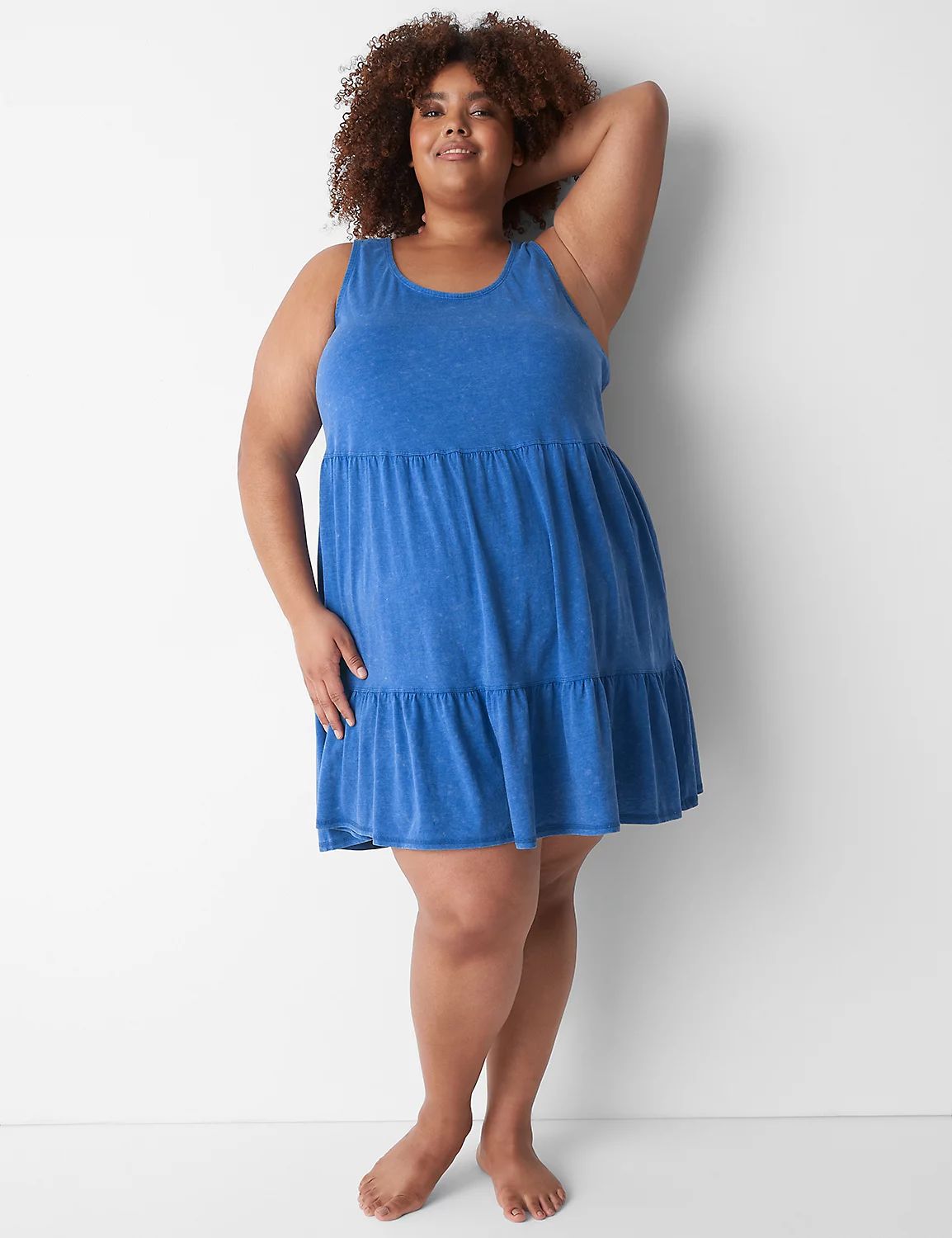 Comfy Cotton Acid Wash Sleep Chemise | LaneBryant | Lane Bryant (US)