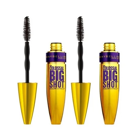 (2 Pack) Maybelline Volum' Express The Colossal Big Shot Washable Mascara, Very Black | Walmart (US)