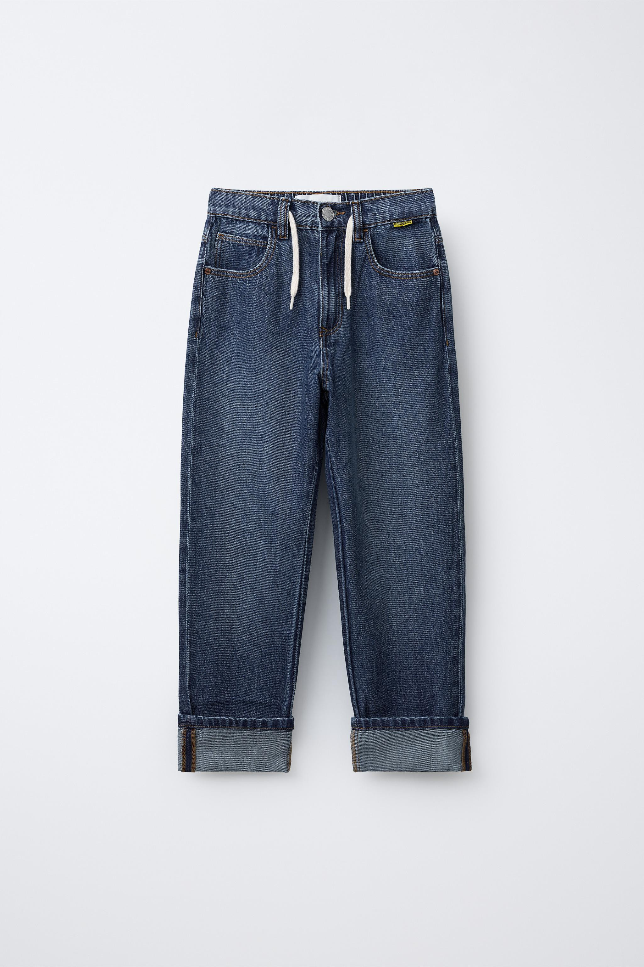 BAGGY JEANS WITH CUFFED HEM | Zara US